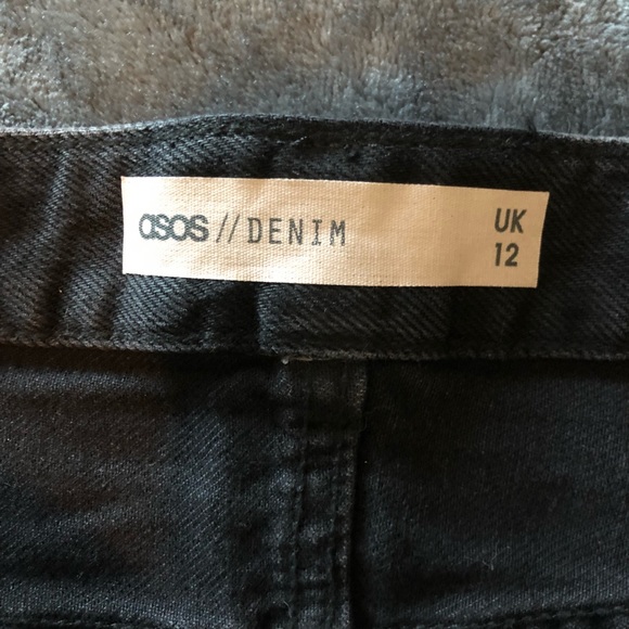 NWOT Asos Black Jean Skirt - Picture 3 of 3